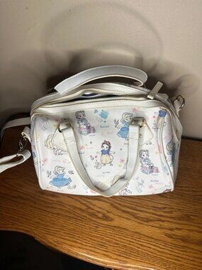 Disney Store Animators' Collection White Satchel Belle Snow White Cinderella